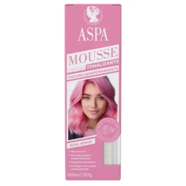 15990 - Mousse Tonalizante Rosa Venus 150ml Aspa 15990 - Mousse Tonalizante Rosa Venus 150ml Aspa